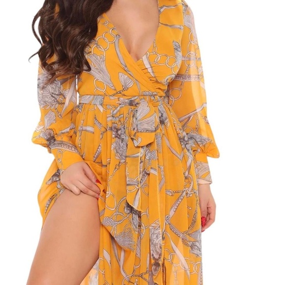 Fashion Nova Maxi Dress, size medium. - Picture 3 of 12